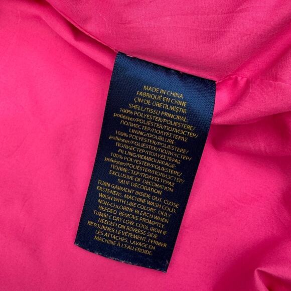 Polo Ralph Lauren Girls Toddler 2T Quilted Full Zip Jacket Pink - Picture 7 of 7